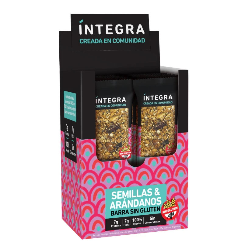 Barras Integra proteica semillas & arándanos
