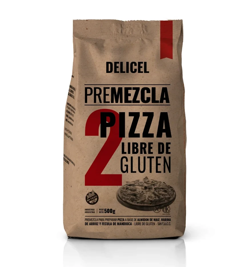 Premezcla para pizza libre de gluten Delicel