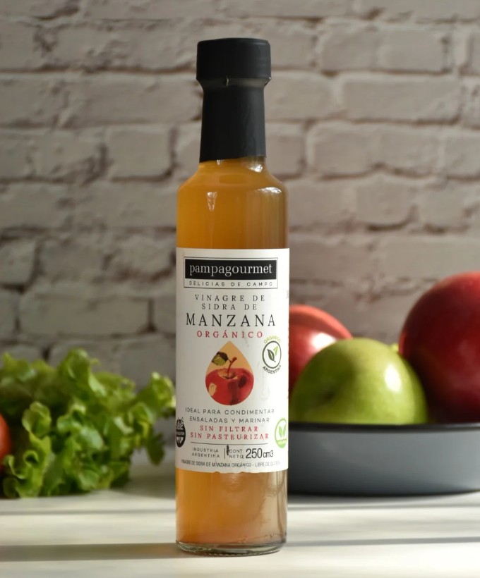 Vinagre De Sidra De Manzana Orgánico Pampa Gourmet