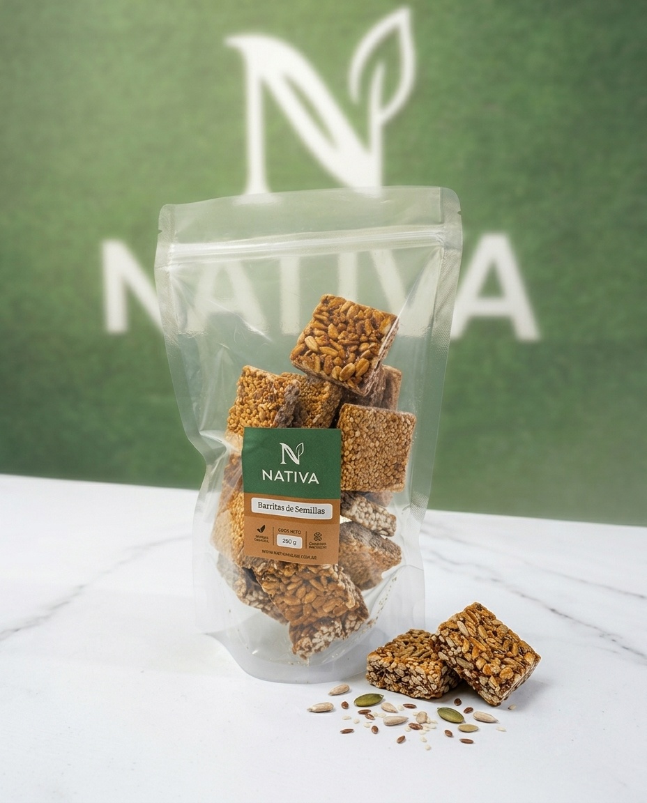Barritas energéticas en doypack de 250 Gr.